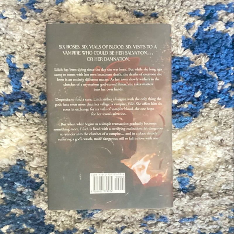 Six Scorched Roses - OUT OF PRINT by Carissa Broadbent, Hardcover 