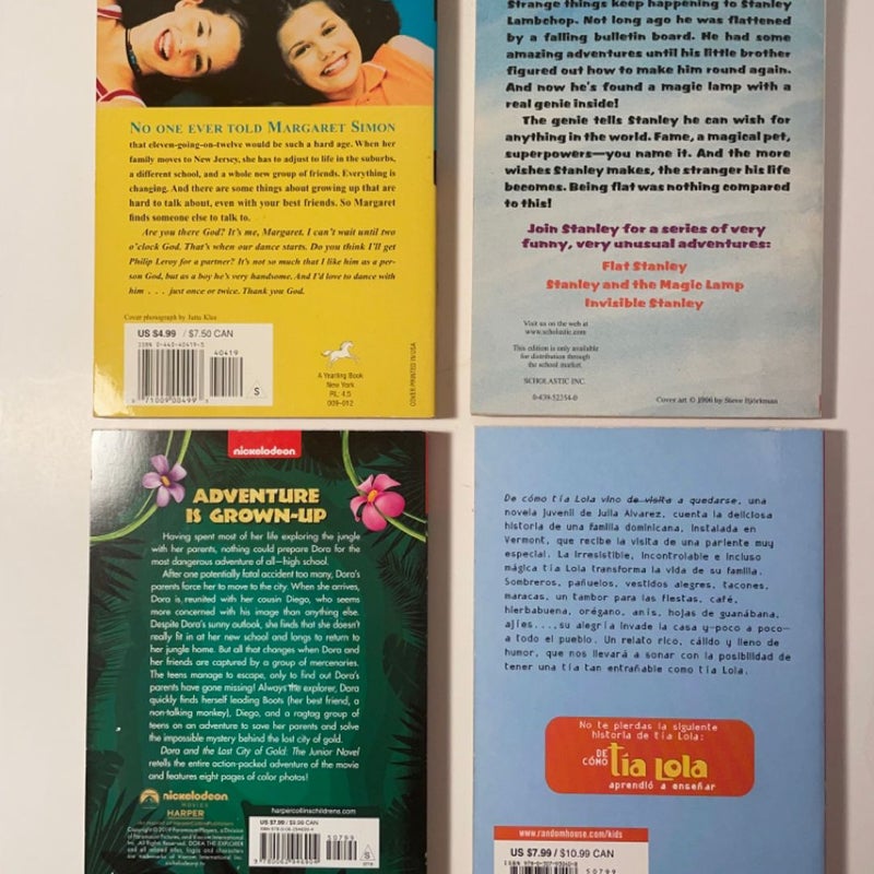 Four Children’s First Chapter Book Bundle Adventure & Family Stories Bilingual