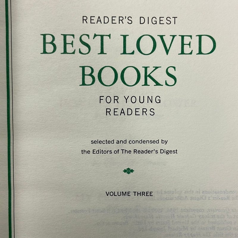 Reader’s Digest Best Loved Books For Young Readers