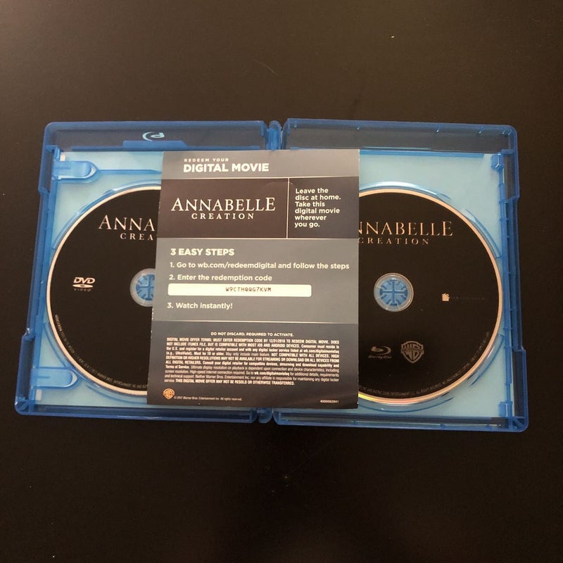 Anabelle Creation Bluray DVD