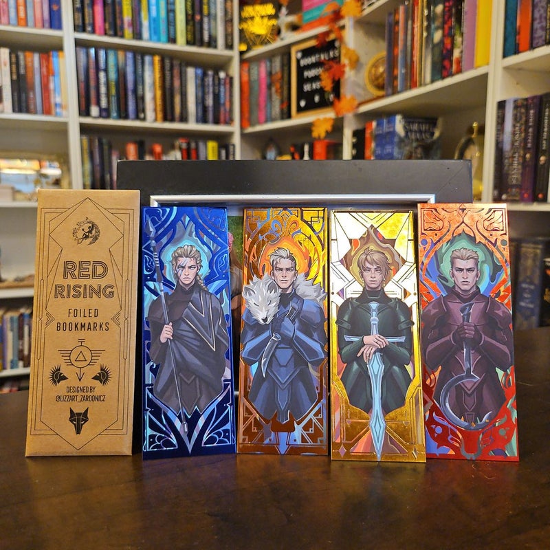 Red Rising Foiled Bookmarks by Fairyloot