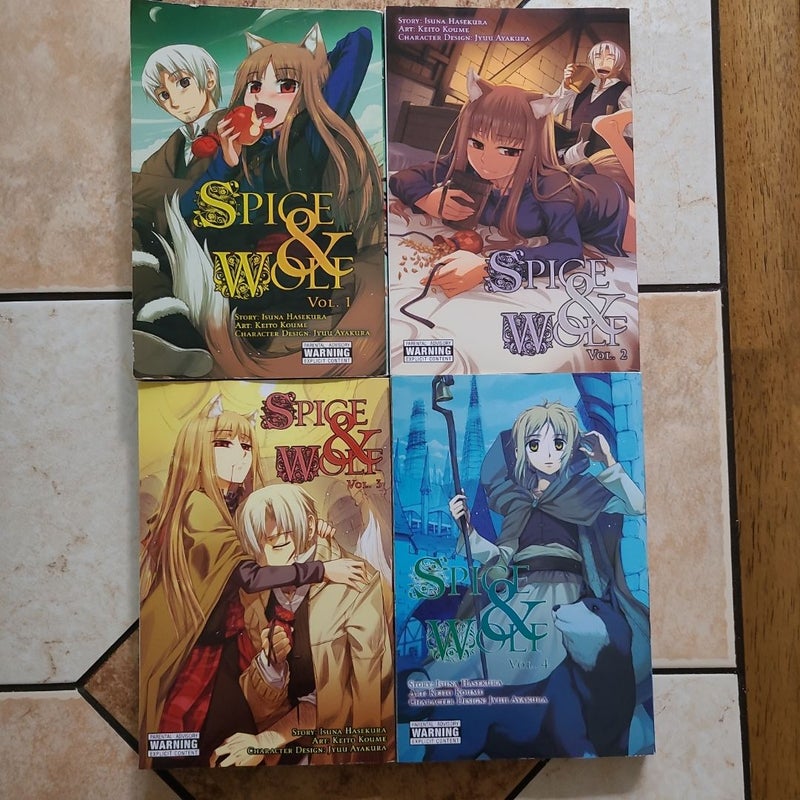 Spice & Wolf manga vol. 1-4