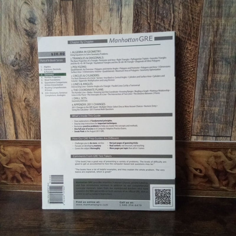 Geometry GRE Preparation Guide, 1st Edition