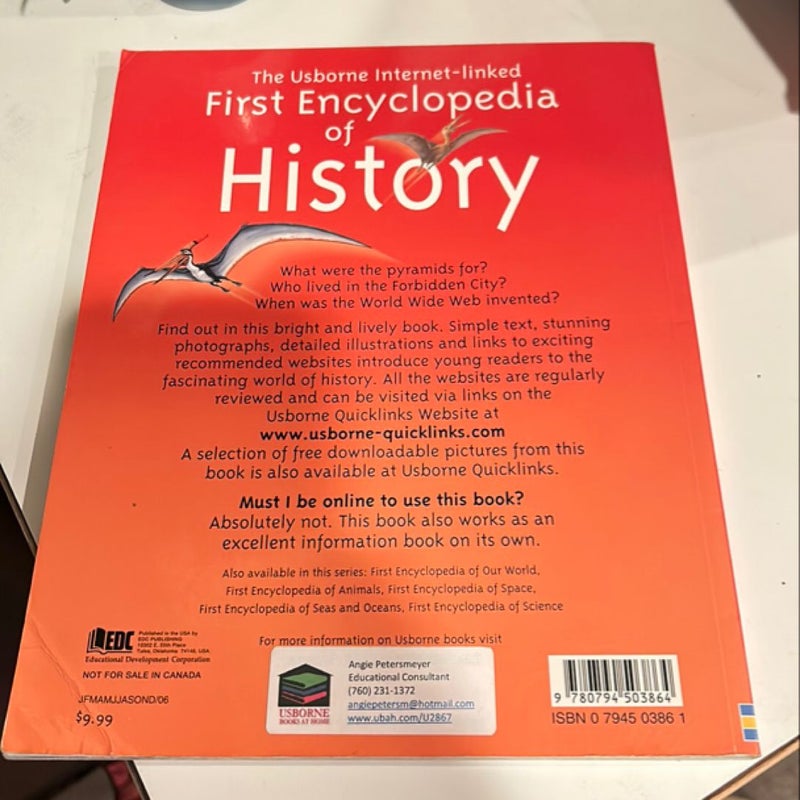 The Usborne First Encyclopedia of History