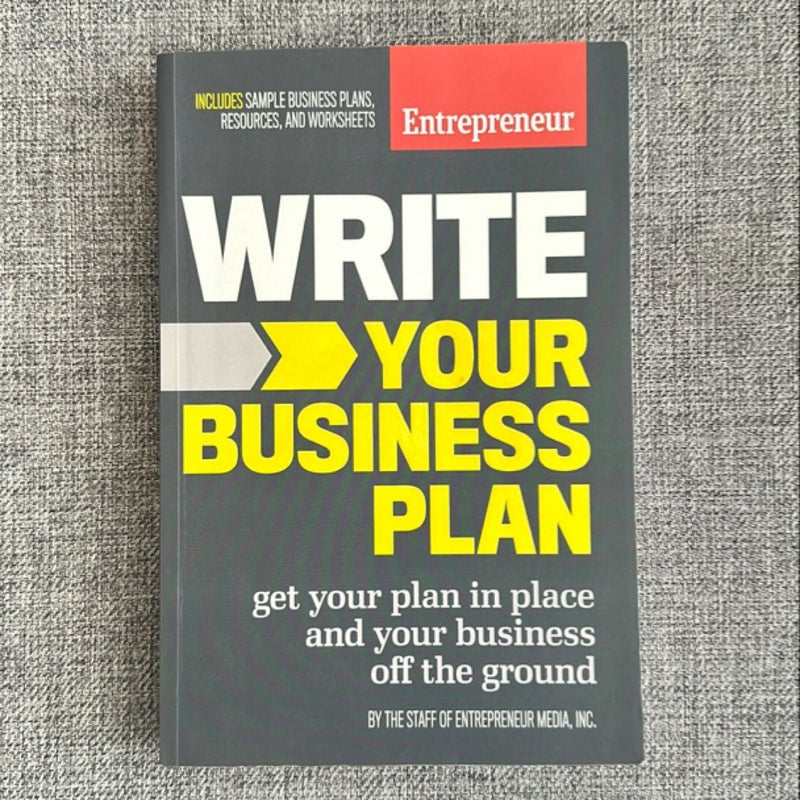 Write Your Business Plan