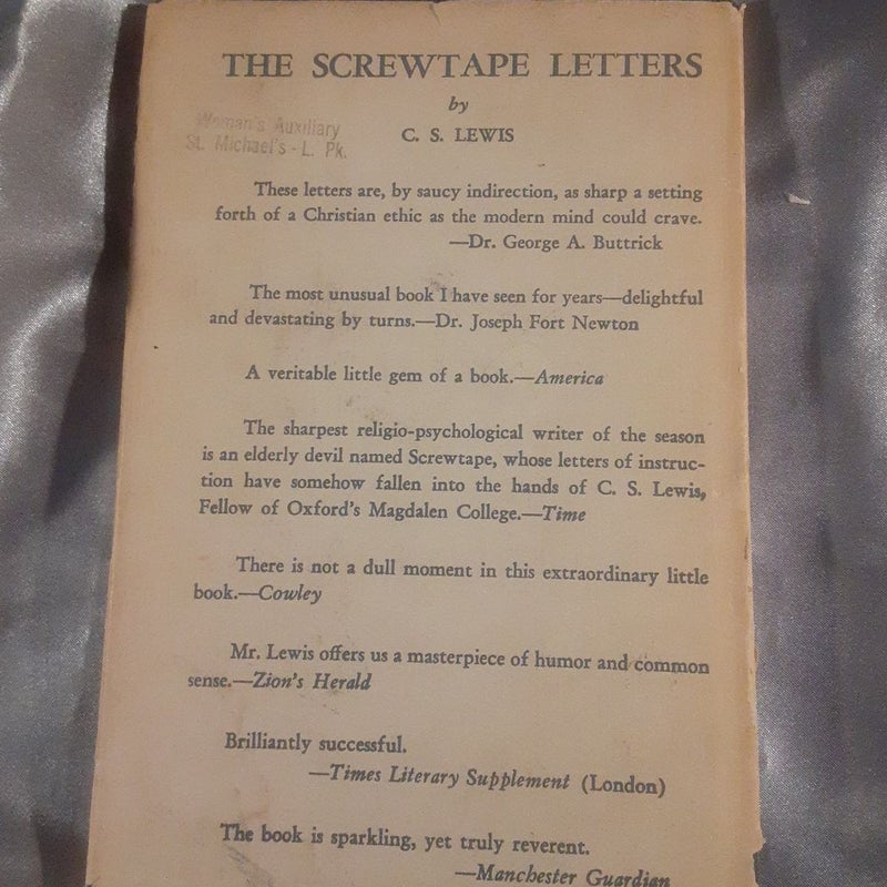 The Case for Christianity hardcover C.S. Lewis 13th printing 1954
