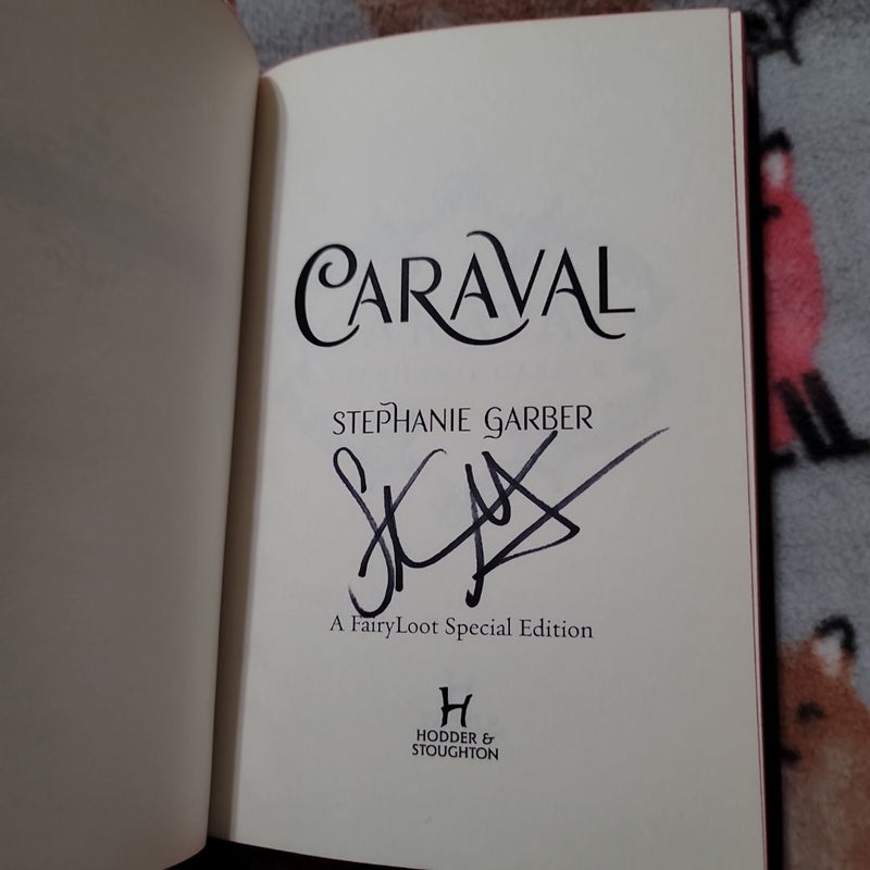 SIGNED! Caraval trilogy! Fairyloot special edition