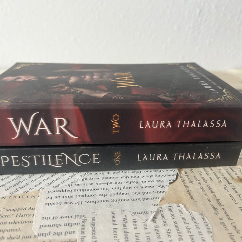 The Four Horsemen by Laura Thalassa OOP indie pestilence and war books 1-2