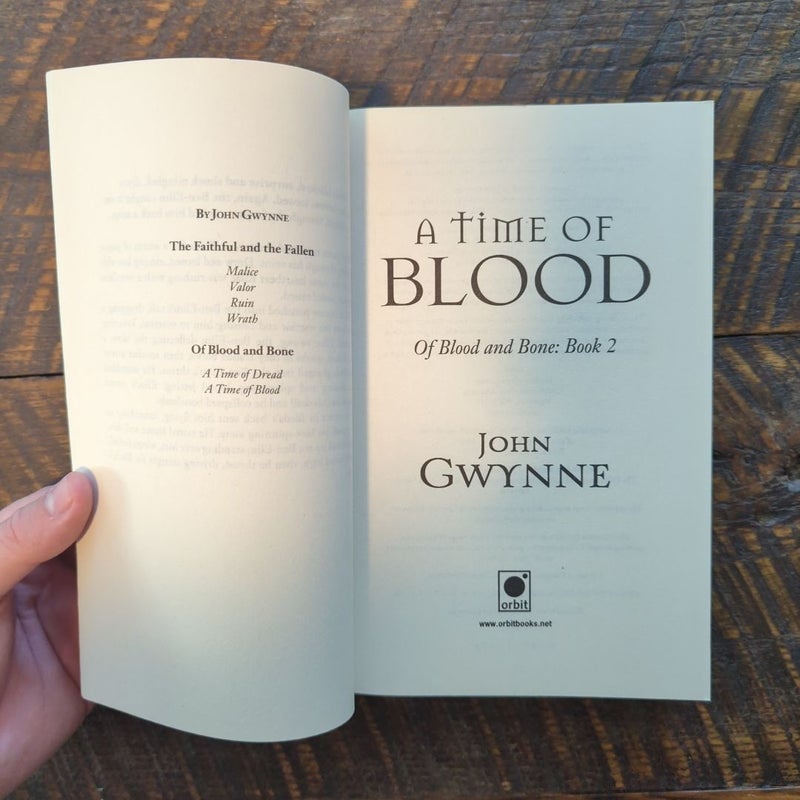 A Time of Blood - 1st Edition/1st Printing Paperback