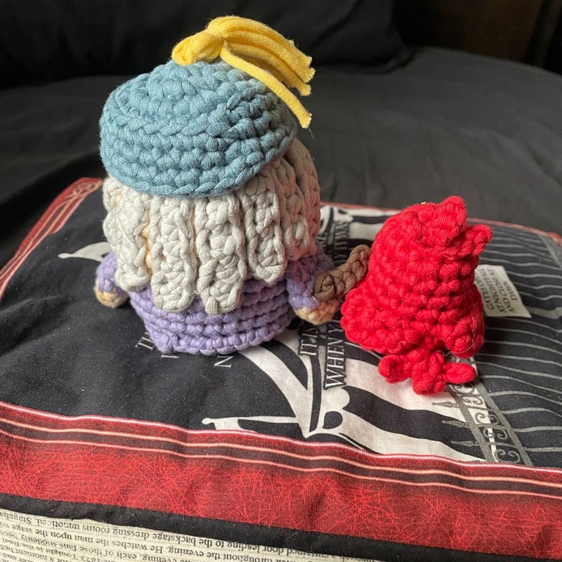 Crochet/Amigurumi Dumbledore & Fawkes The Woobles (Harry Potter)