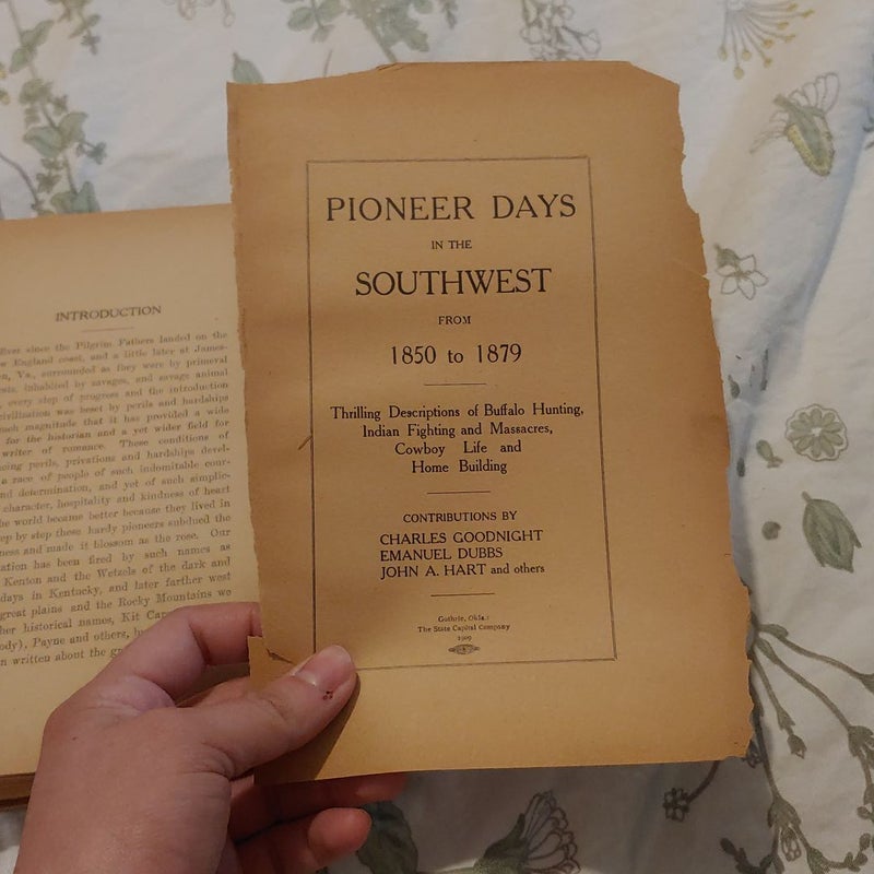 Pioneer Days in the Southwest 