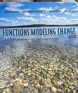 Functions Modeling Change