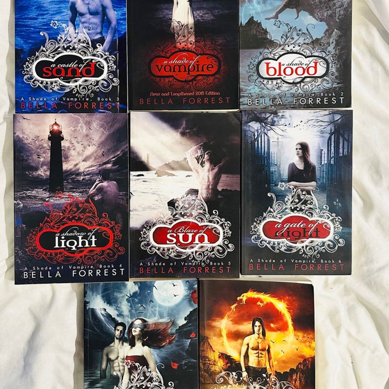 Selling as a set- 8 Bella Forrest Paperbacks