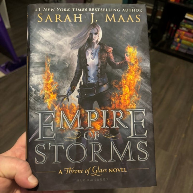 Empire of Storms by Sarah J. Maas OG hardcover SIGNED