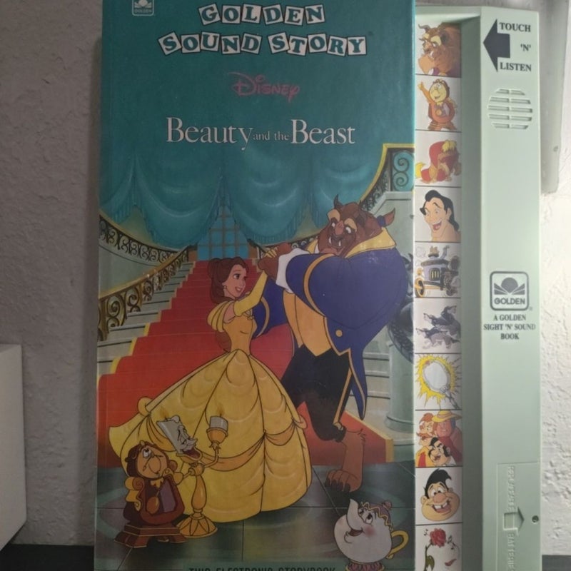 Disney's Beauty and the Beast Golden Sound Story Book Works!