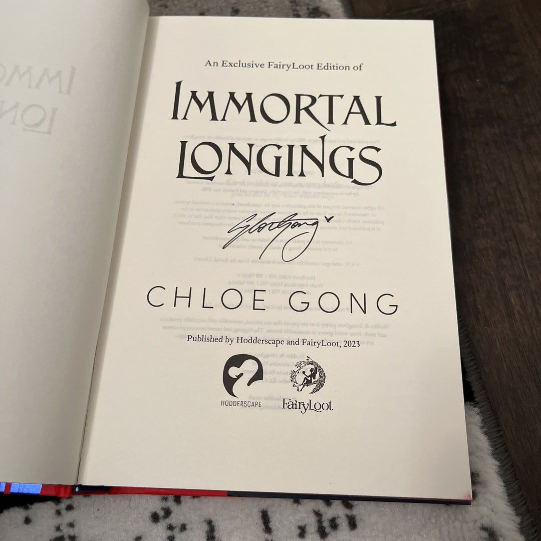 Immortal Longings By Chloe Gong, Hardcover | Pangobooks