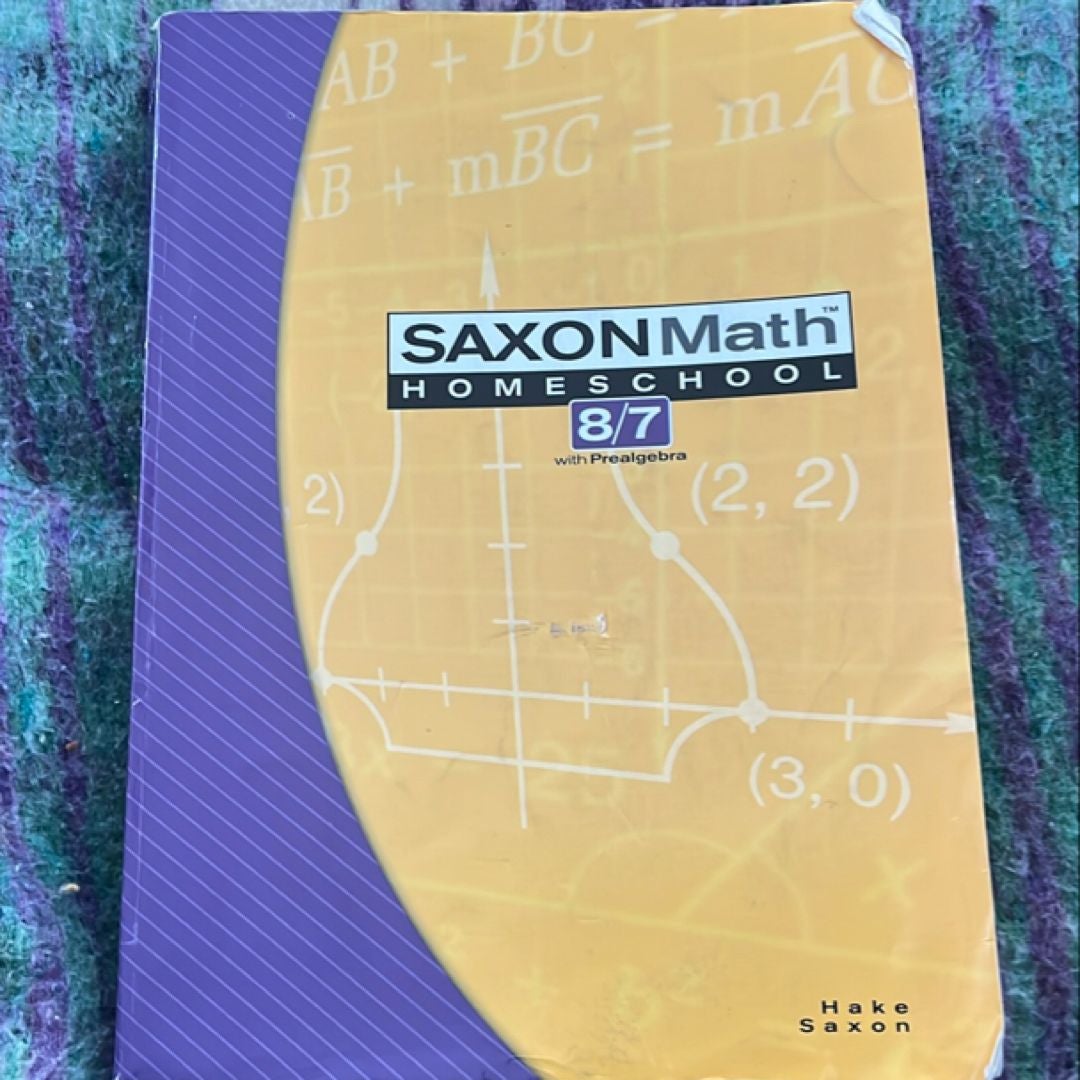 Saxon Math Homeschool 8/7