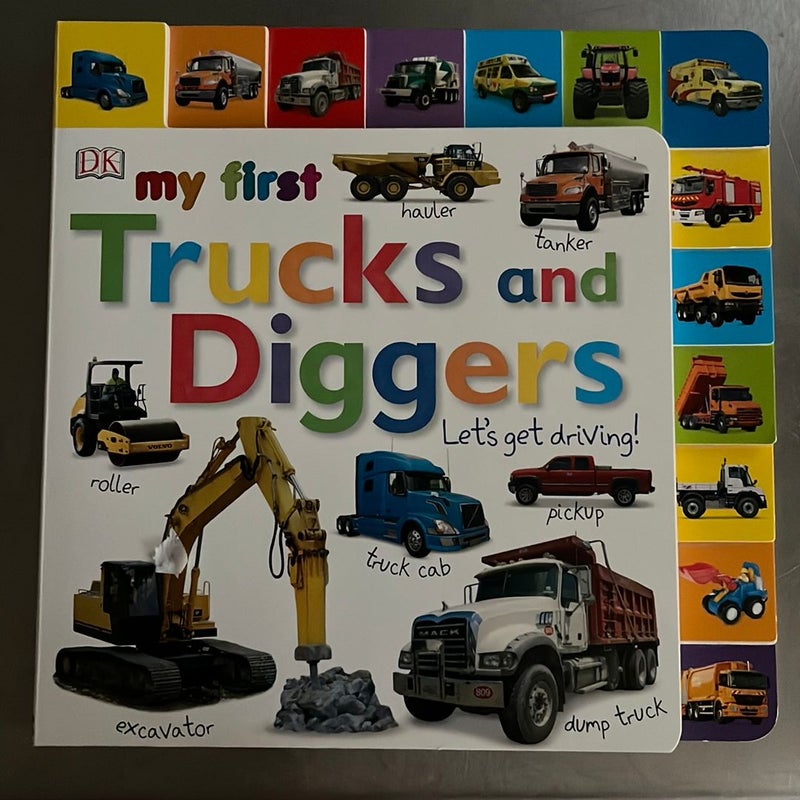 Tabbed Board Books: My First Trucks and Diggers