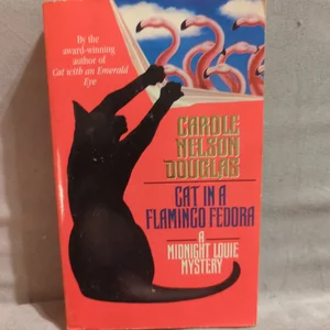 Cat in a Flamingo Fedora