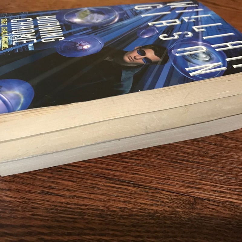 Lot Of (3) Vintage Science Fiction by William Gibson - Neuromancer, All Tomorrow’s Parties, Burning Chrome - Paperback, SFF