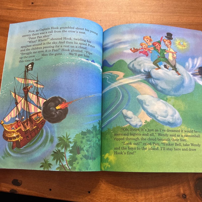 Walt Disney's Peter Pan Little Golden Book Hardcover 2007 