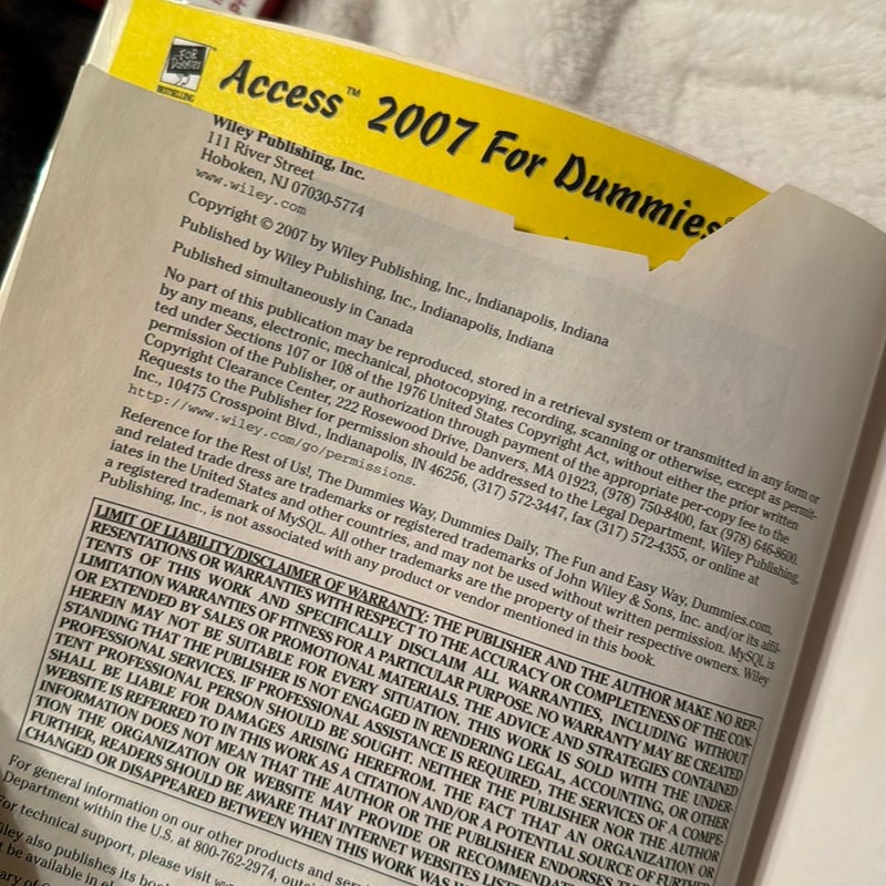 Access 2007 for Dummies