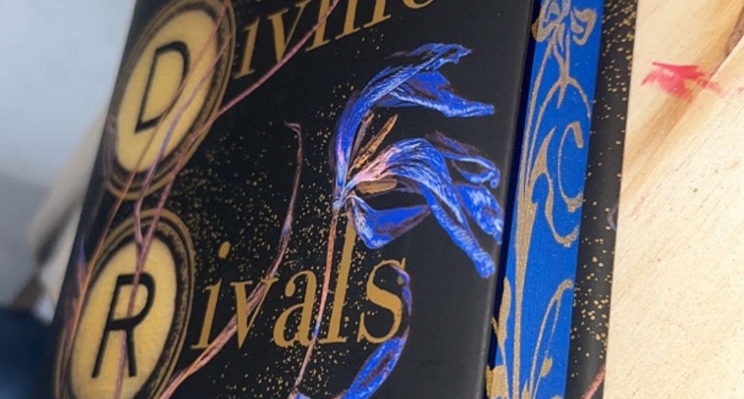 Divine Rivals Custom Sprayed Edges by Rebecca Ross, Hardcover