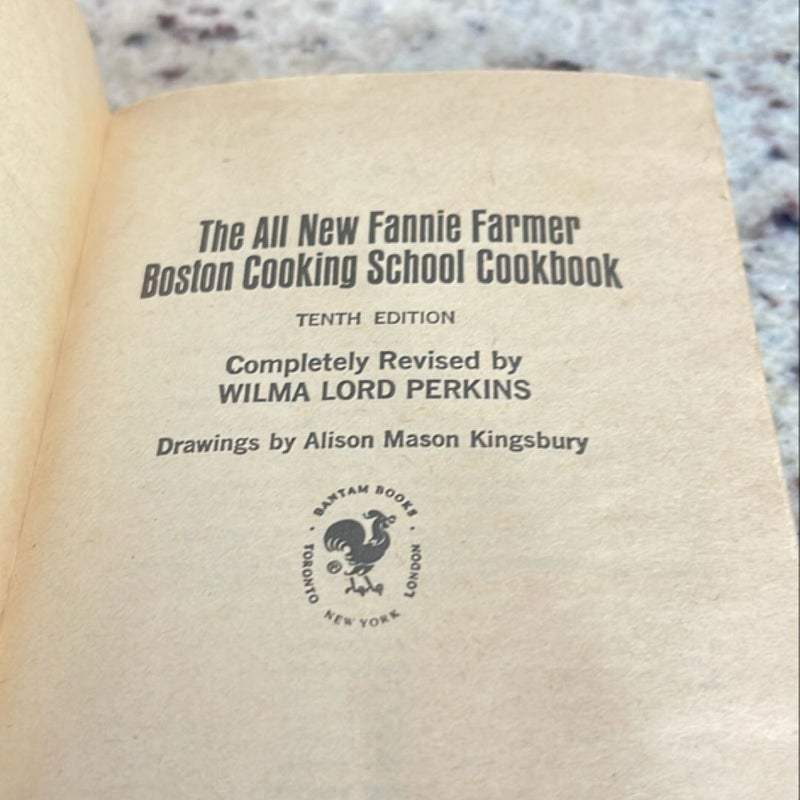 Fannie Farmer Cookbook 