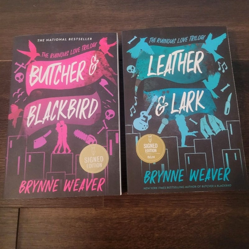 SIGNED Butcher and Blackbird and Leather and Lark