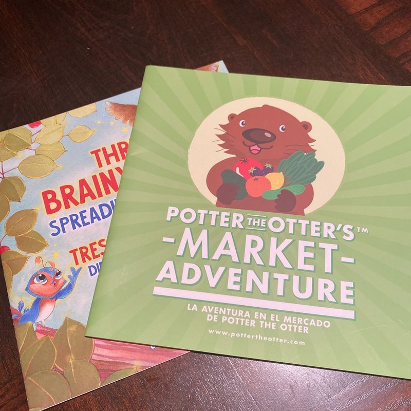 Three Brainy Birds Spreading the Word and Potter the Otter’s Market Adventure