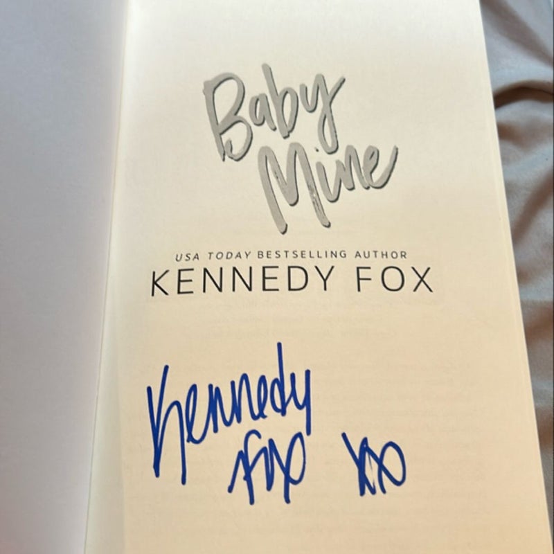 Baby Mine (Hunter and Lennon, #1) signed