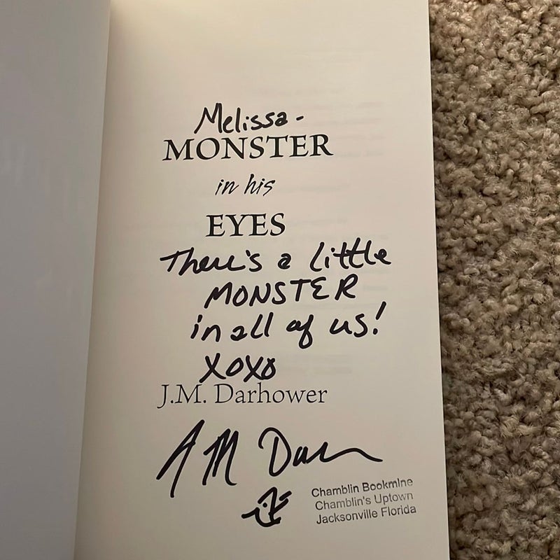 Monster in His Eyes (signed by the author)