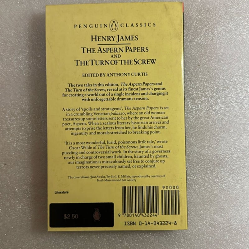 The Turn of the Screw and the Aspern Papers