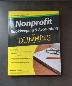 Nonprofit Bookkeeping and Accounting for Dummies