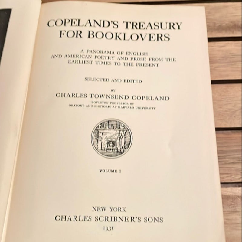 Copeland’s Treasury for Booklovers 