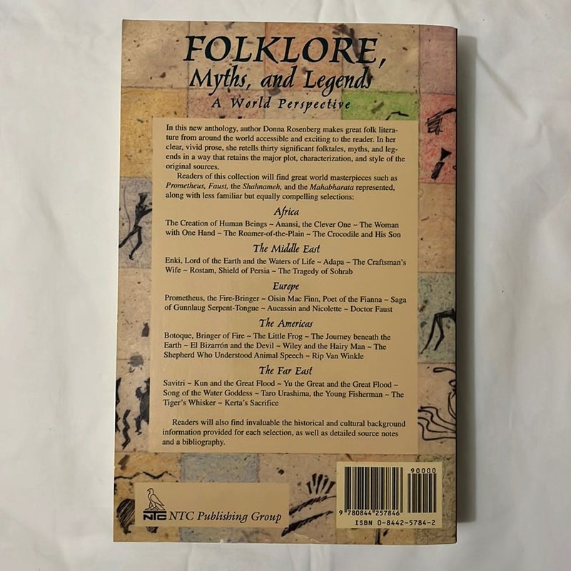 Folklore, Myths, and Legends: a World Perspective, Softcover Student Edition