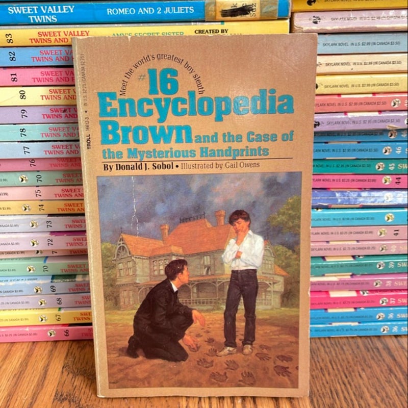 Encyclopedia Brown and the Case of the Mysterious Handprints