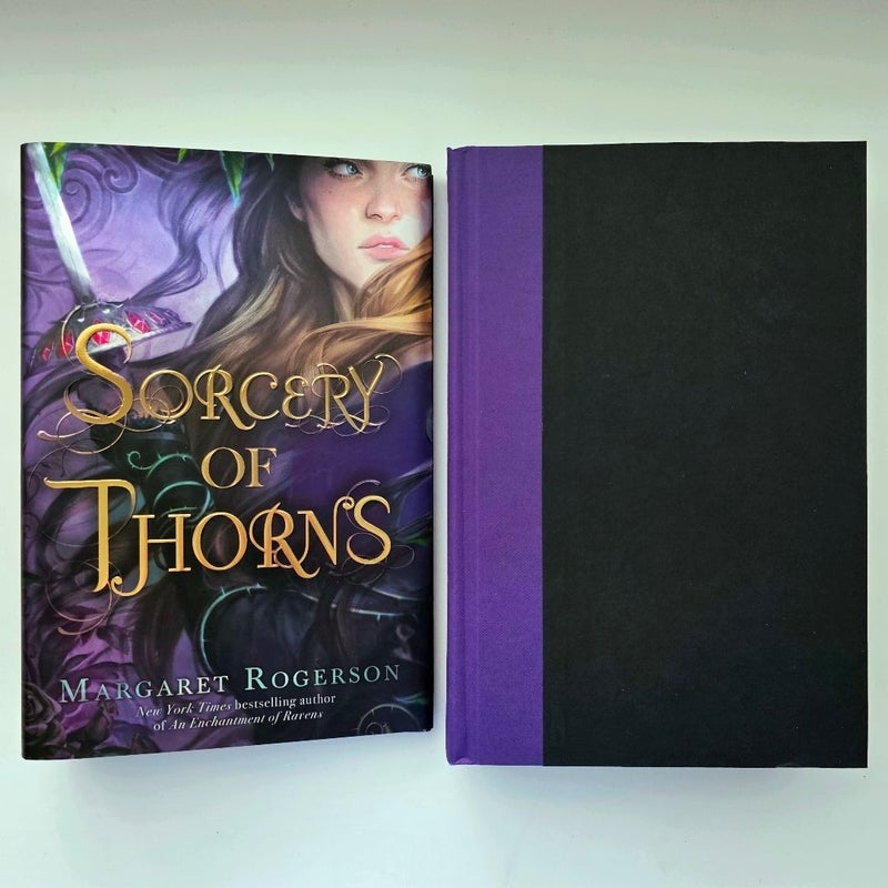 Sorcery Of Thorns SIGNED by Margaret Rogerson Owlcrate FIRST Edition 1st Print Hardcover PURPLE Dust Jacket