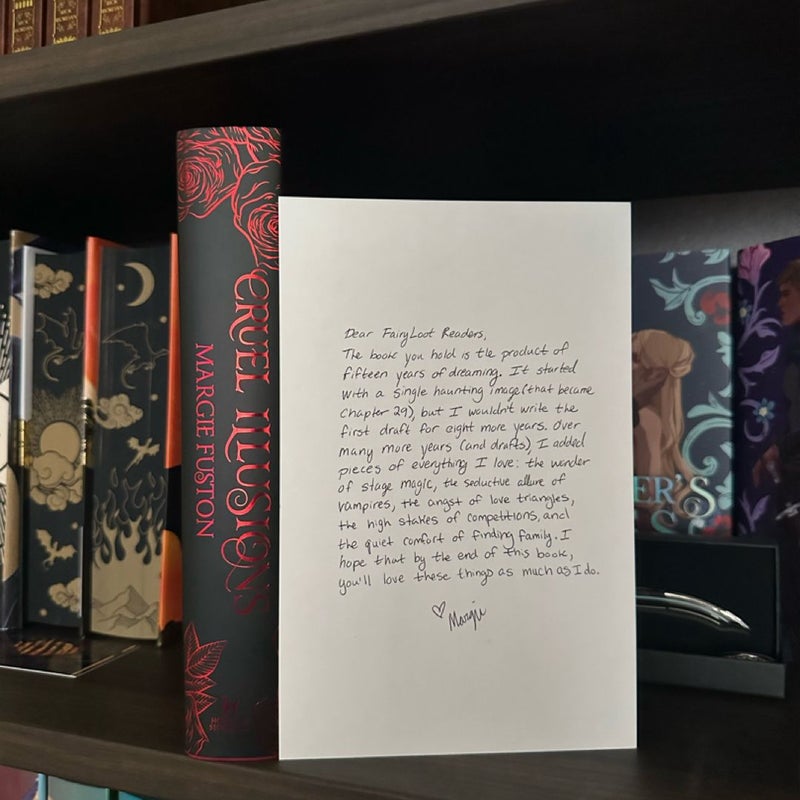 Cruel Illusions Signed Fairyloot Edition by Margie Fuston