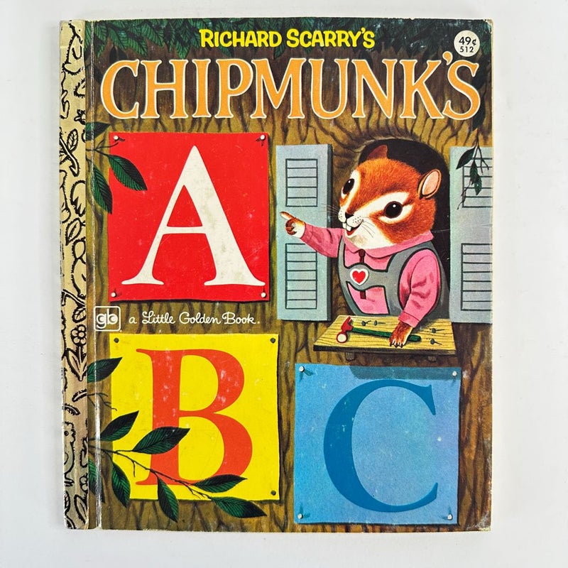 Richard Scarry’s Chipmunk’s ABC, Little Golden Book