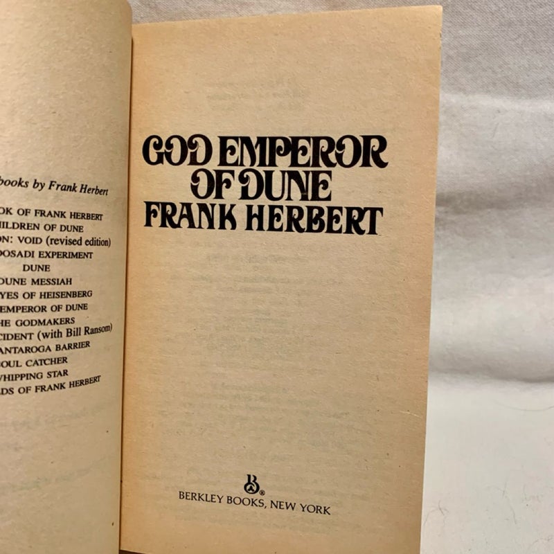 God Emperor of Dune (1st ed.)