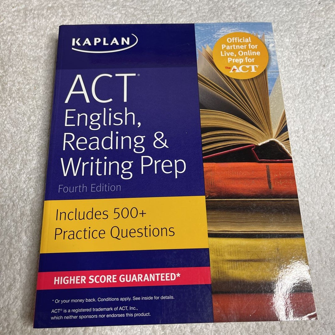 Test　Writing　Prep　Kaplan　by　Prep,　Reading　Pangobooks　ACT　Paperback　English,　and