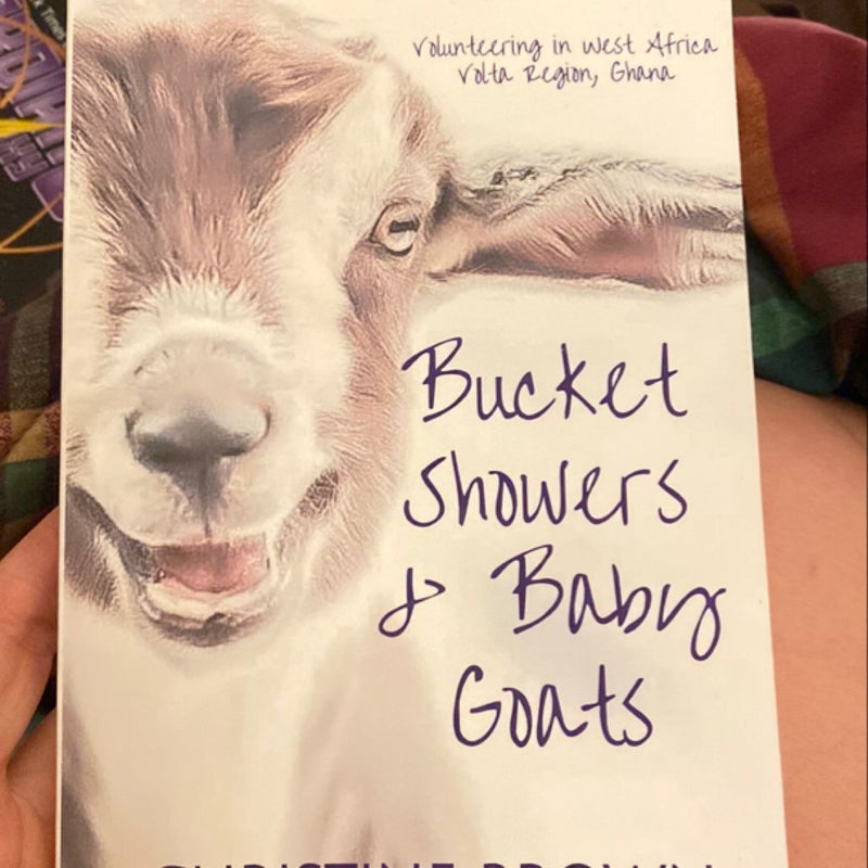Bucket showers and baby goats