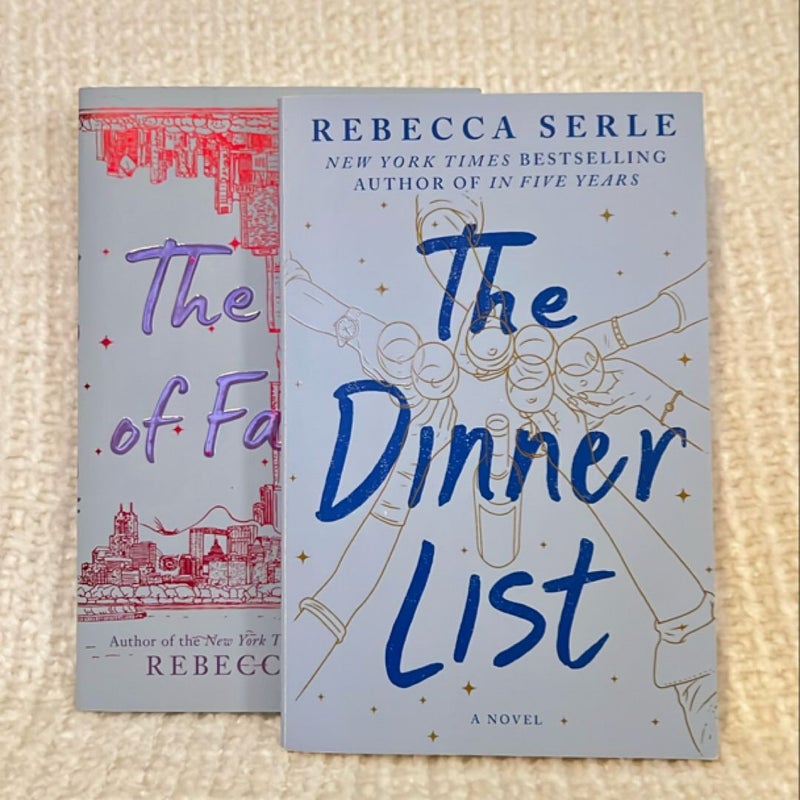 The Edge of Falling & The dinner list