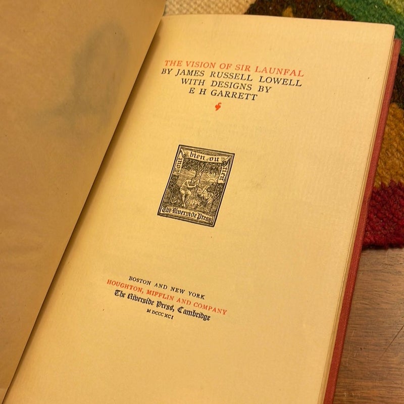 The Vision of Sir Launfal (1891, Reprint)