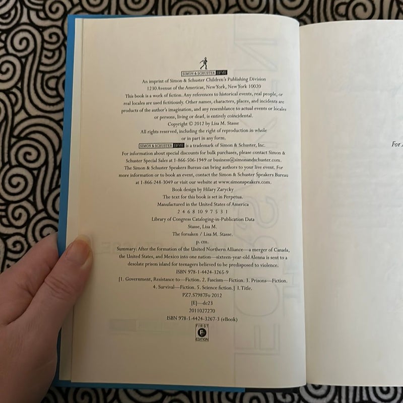 FIRST EDITION The Forsaken