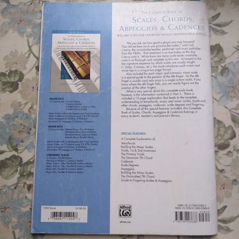 The Complete Book of Scales, Chords, Arpeggios and Cadences