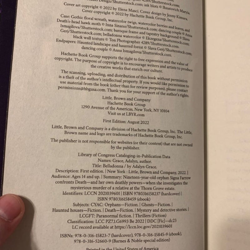 Belladonna (First Edition) 