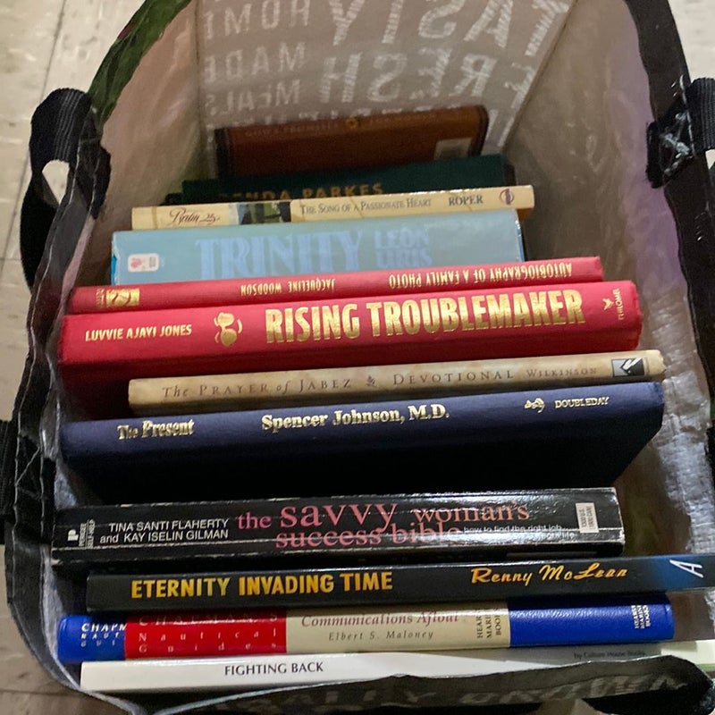 Bag Of Books Action Adventure / Nursing Textbooks / Faith Books 