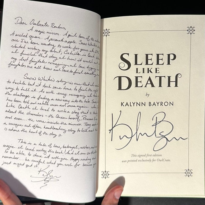 Sleep Like Death - Signed Owlcrate Edition